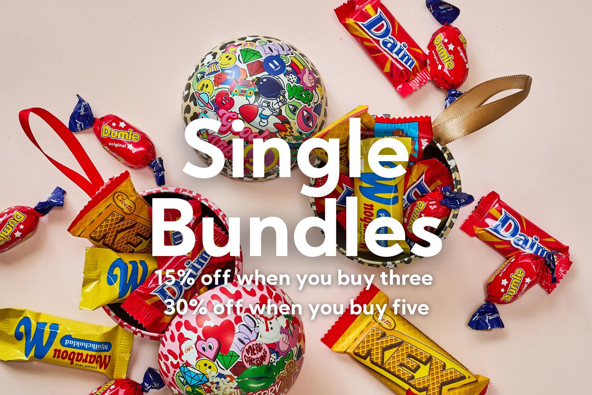Single Baubles in a bundle