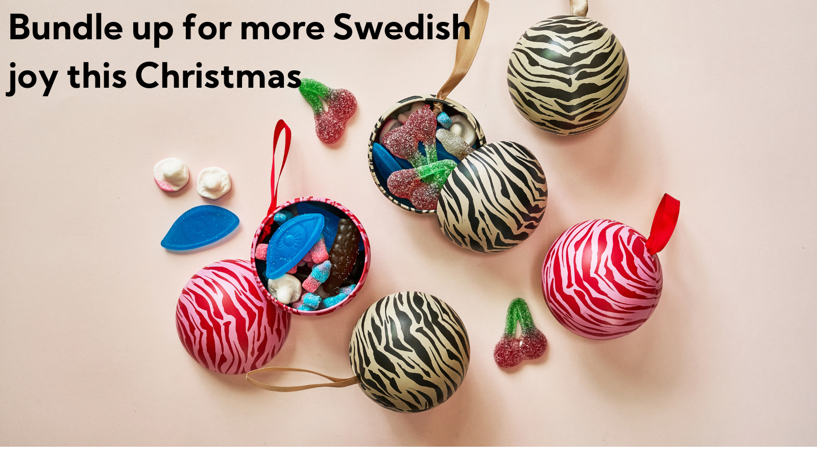 Individual of baubles in a bundle
