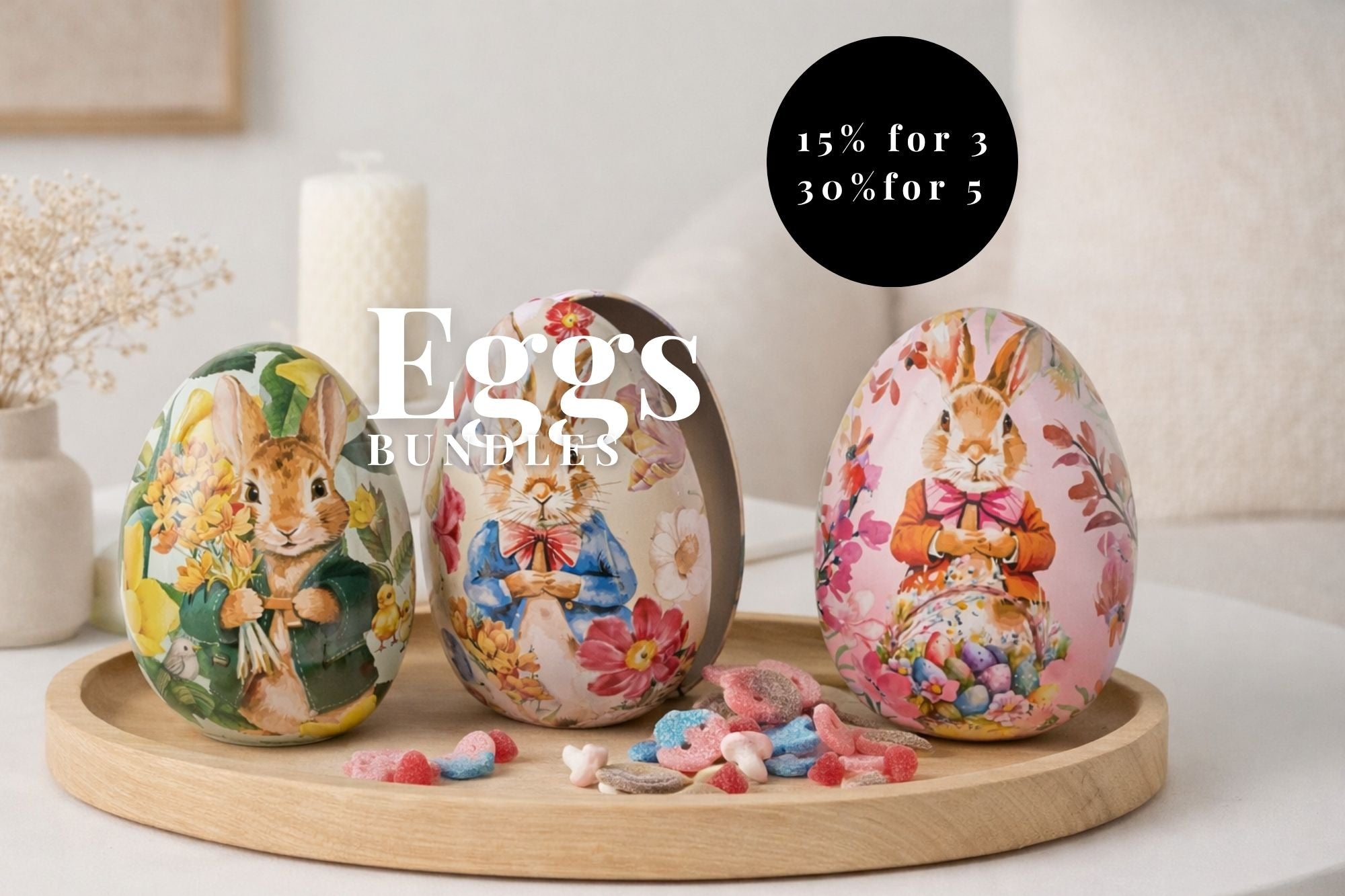 Easter Eggs in a bundle