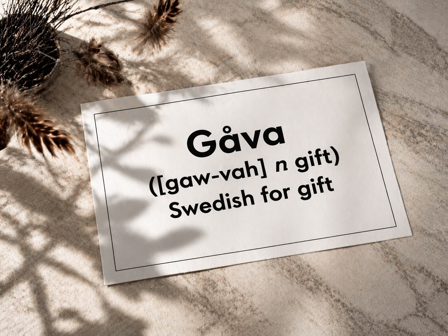Gåva Gift Card – Gåva Gifting